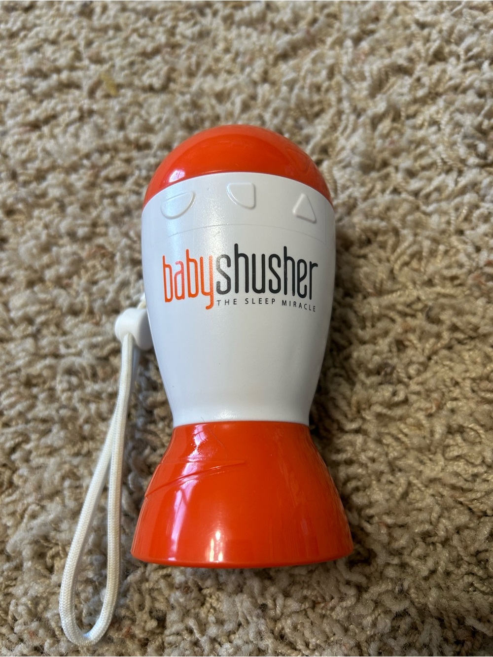 Baby Shusher Infant Sleep Soother - White & Orange
